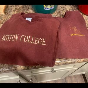 2 Boston College pullovers